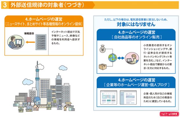 Webサイト（ホームページ）運用における改正電気通信事業法対応 